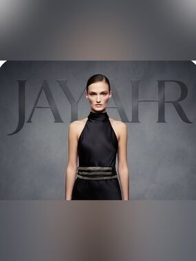 Rare Authentic Jay AHR designer black & silver leather belt sz small